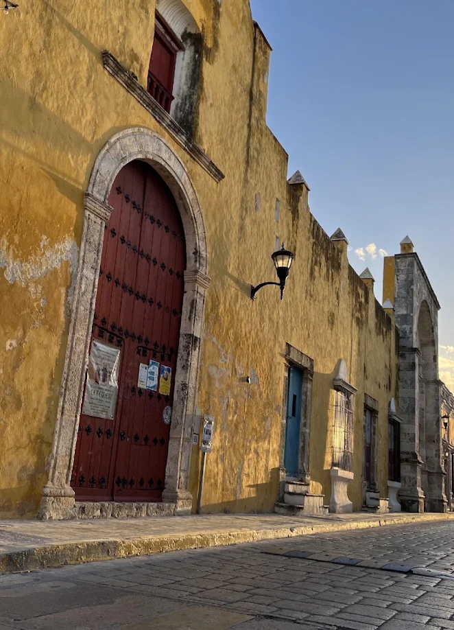 Colourful colonial street in Campeche